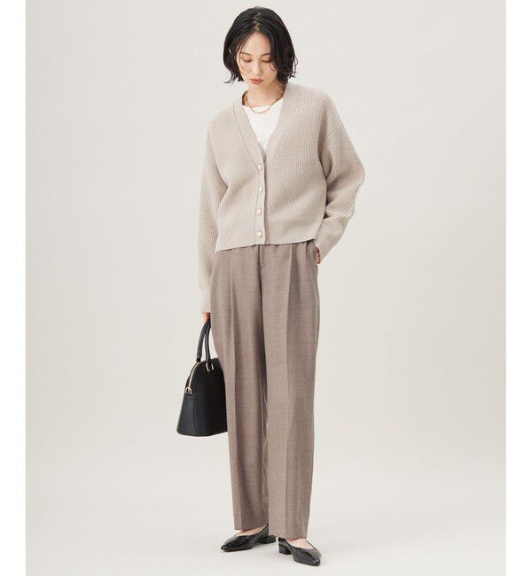 自由区「【洗える】ウォッシャブルウールサキソニーワイド パンツ」|その他|