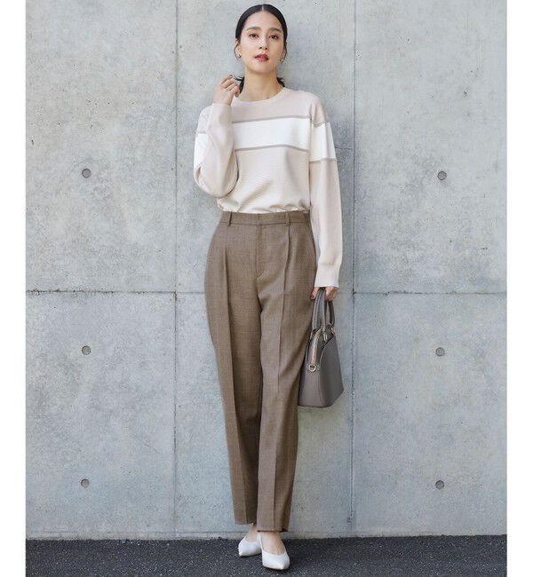 自由区「【洗える】ウォッシャブルウールサキソニーワイド パンツ」|その他|