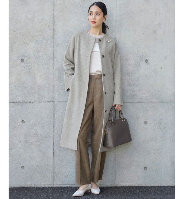 自由区「【洗える】ウォッシャブルウールサキソニーワイド パンツ」|その他|