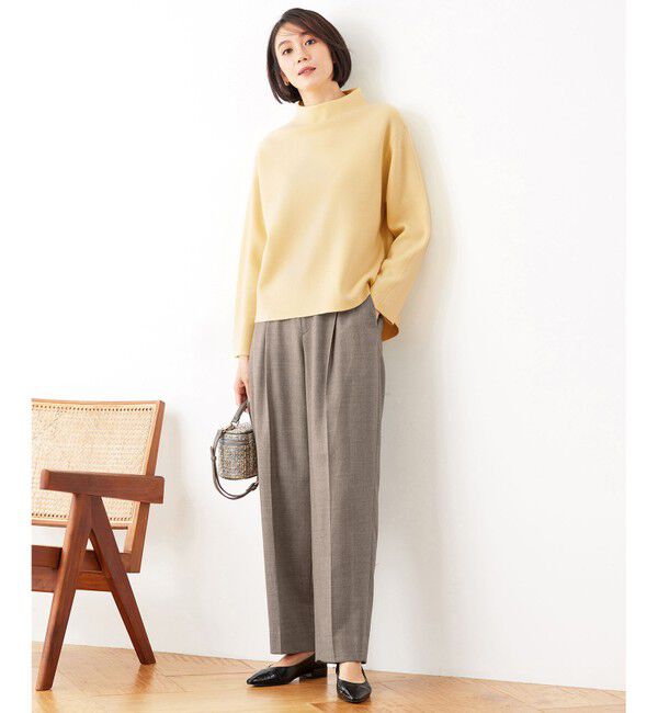 自由区「【洗える】ウォッシャブルウールサキソニーワイド パンツ」|その他|