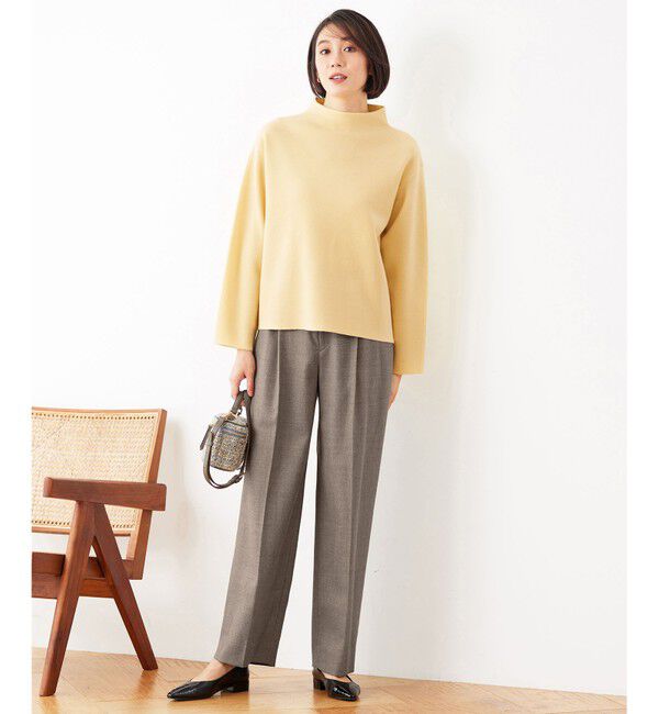 自由区「【洗える】ウォッシャブルウールサキソニーワイド パンツ」|その他|