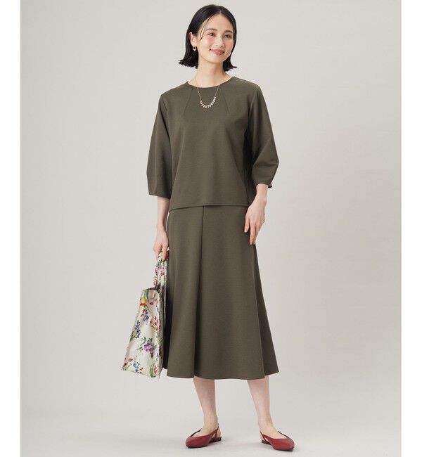 自由区「【セットアップ対応・洗える】ブークレダンボール カットソー」|Tシャツ・カットソー|