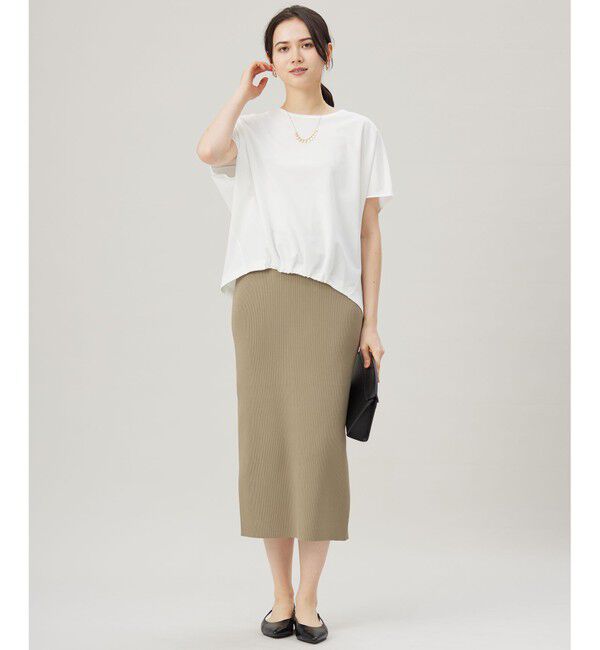 自由区「【接触冷感・UVカット・吸水速乾・抗菌防臭・洗える】ハイカウントフォルム Tシャツ」|Tシャツ・カットソー|