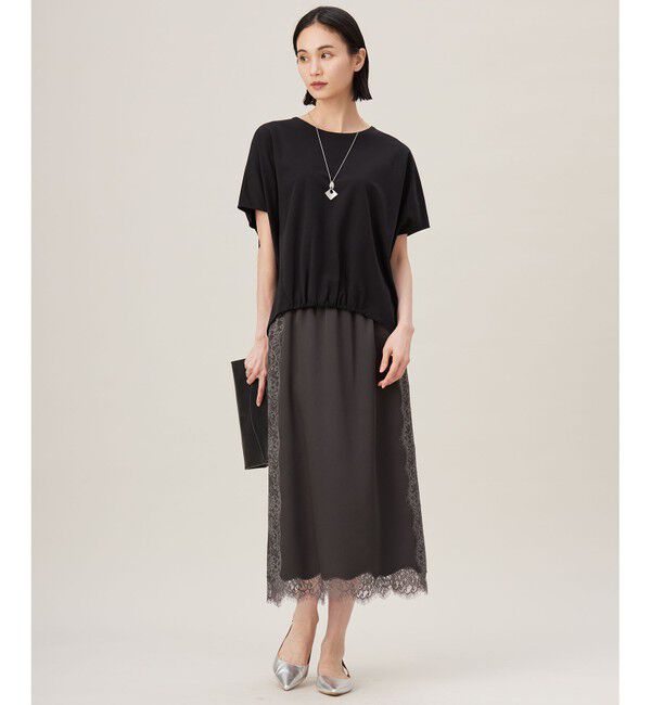 自由区「【接触冷感・UVカット・吸水速乾・抗菌防臭・洗える】ハイカウントフォルム Tシャツ」|Tシャツ・カットソー|