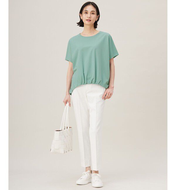 自由区「【接触冷感・UVカット・吸水速乾・抗菌防臭・洗える】ハイカウントフォルム Tシャツ」|Tシャツ・カットソー|