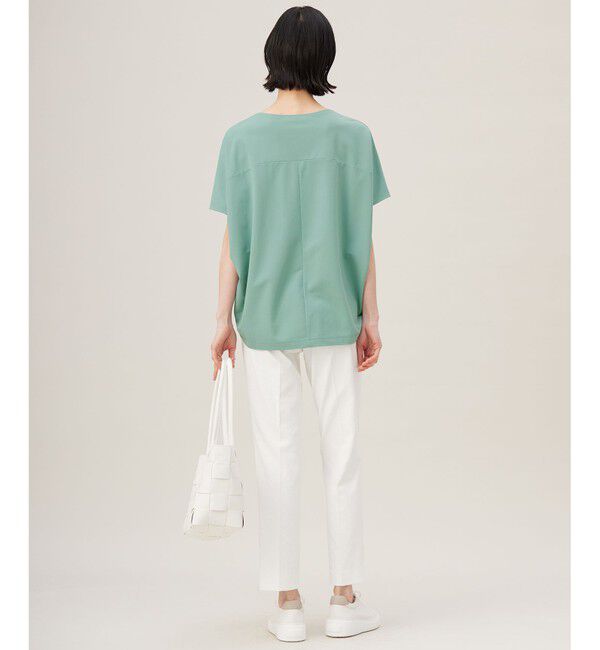 自由区「【接触冷感・UVカット・吸水速乾・抗菌防臭・洗える】ハイカウントフォルム Tシャツ」|Tシャツ・カットソー|