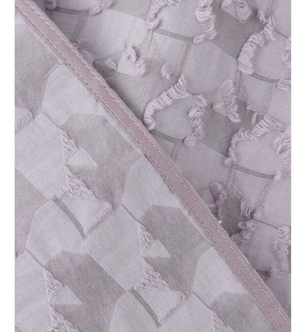 自由区「シアージオメトリックジャカードクロップド丈 ブラウス」|シャツ・ブラウス|