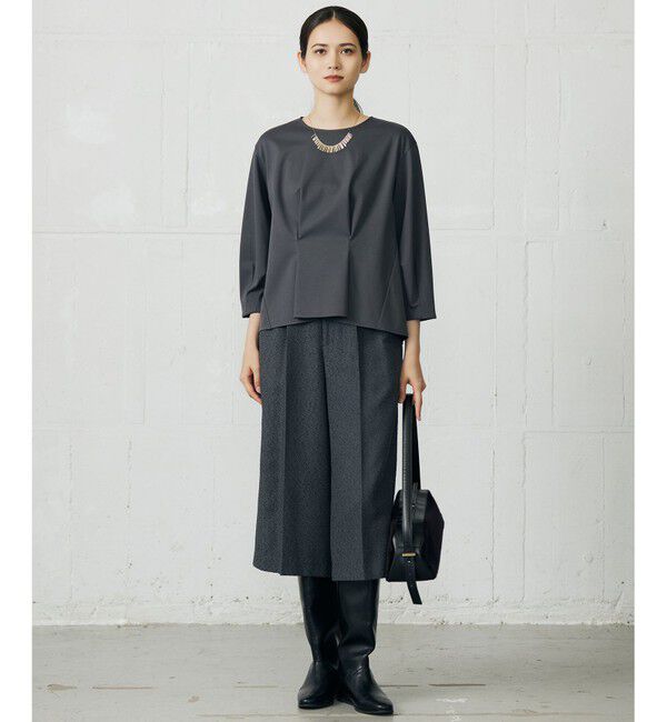 自由区「クリアコットンポンチタックジャージ カットソー」|Tシャツ・カットソー|