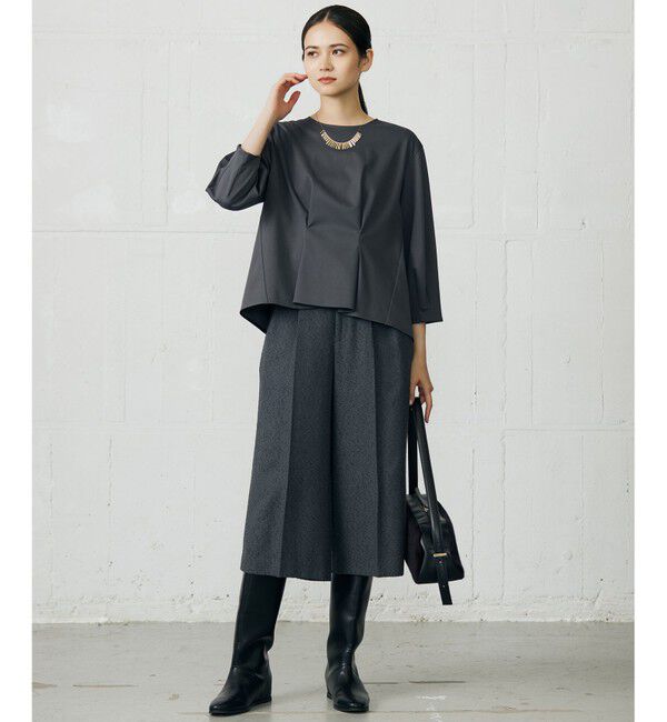 自由区「クリアコットンポンチタックジャージ カットソー」|Tシャツ・カットソー|