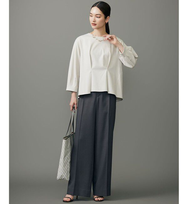 自由区「クリアコットンポンチタックジャージ カットソー」|Tシャツ・カットソー|