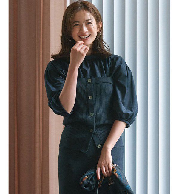 23区「【洗える】ヴィスコースストレッチ ニット ビスチェ」|ニット・セーター|ｸﾞﾚｲｯｼ