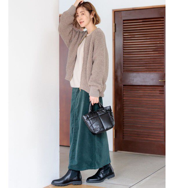 23区「【洗える】23区DENIM ベルベットストレッチ Aライン スカート」|スカート|