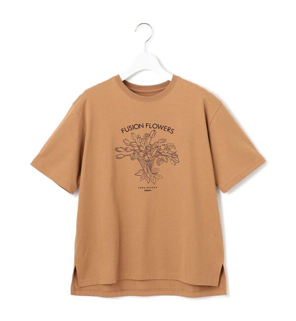23区「【洗える】JANE PACKERコラボ フラワー刺繍 Tシャツ」|Tシャツ・カットソー|