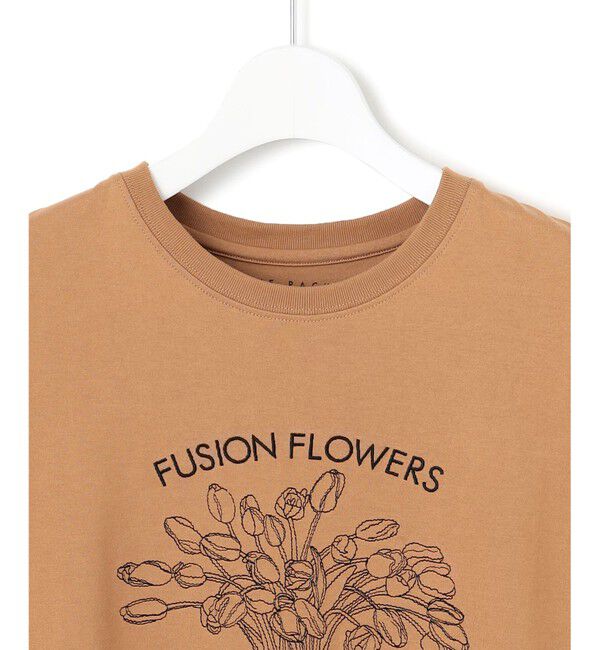 23区「【洗える】JANE PACKERコラボ フラワー刺繍 Tシャツ」|Tシャツ・カットソー|