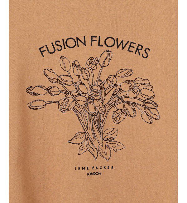 23区「【洗える】JANE PACKERコラボ フラワー刺繍 Tシャツ」|Tシャツ・カットソー|