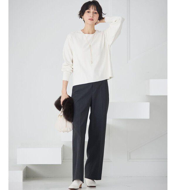 23区「【WEB＆一部店舗限定カラーあり/滝沢眞規子さん着用】クリスタルホットフィット ニット」|ニット・セーター|