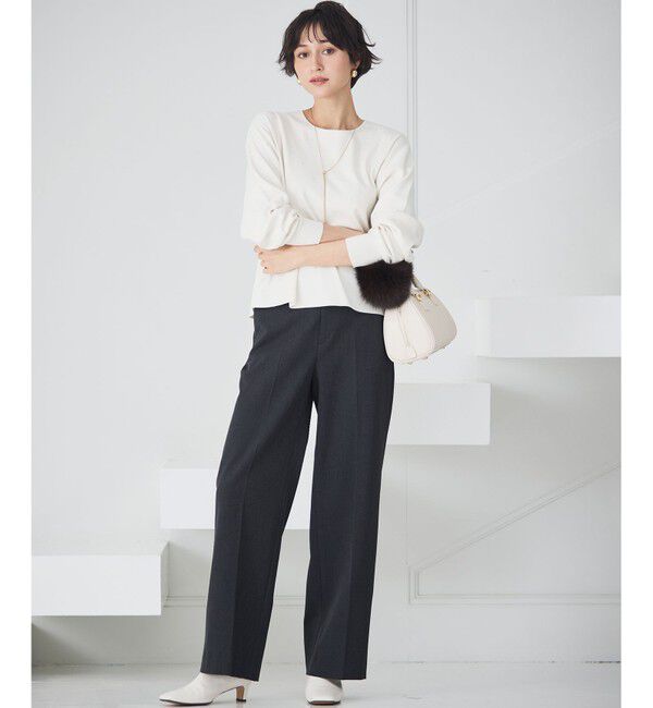 23区「【WEB＆一部店舗限定カラーあり/滝沢眞規子さん着用】クリスタルホットフィット ニット」|ニット・セーター|