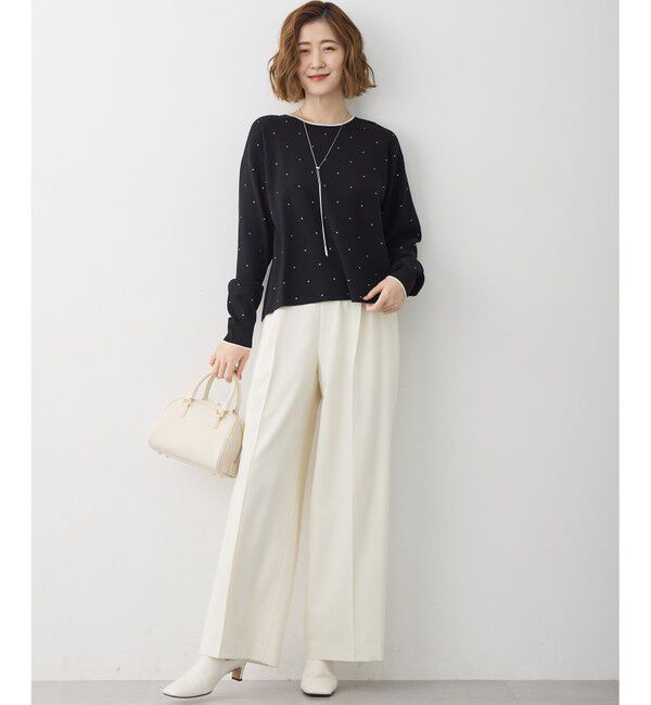 23区「【WEB＆一部店舗限定カラーあり/滝沢眞規子さん着用】クリスタルホットフィット ニット」|ニット・セーター|