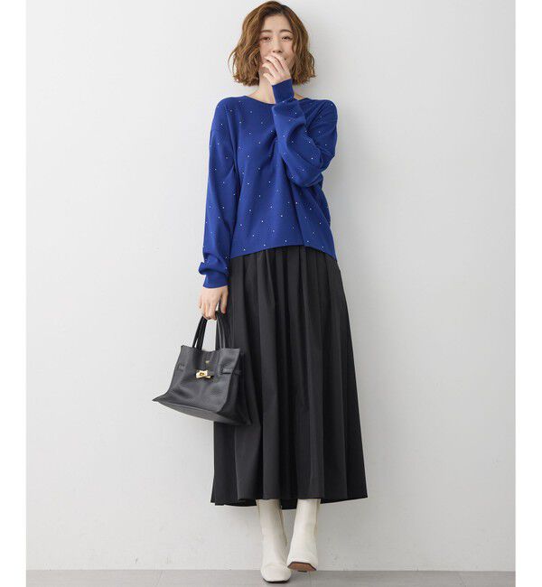 23区「【WEB＆一部店舗限定カラーあり/滝沢眞規子さん着用】クリスタルホットフィット ニット」|ニット・セーター|