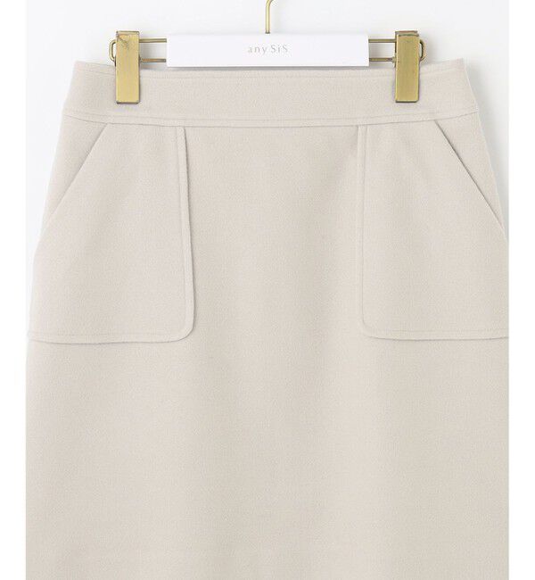 ANY SIS「【セットアップ可】メルトンライク ミニスカート」|スカート|