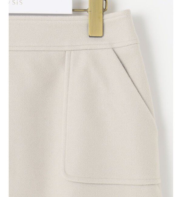 ANY SIS「【セットアップ可】メルトンライク ミニスカート」|スカート|
