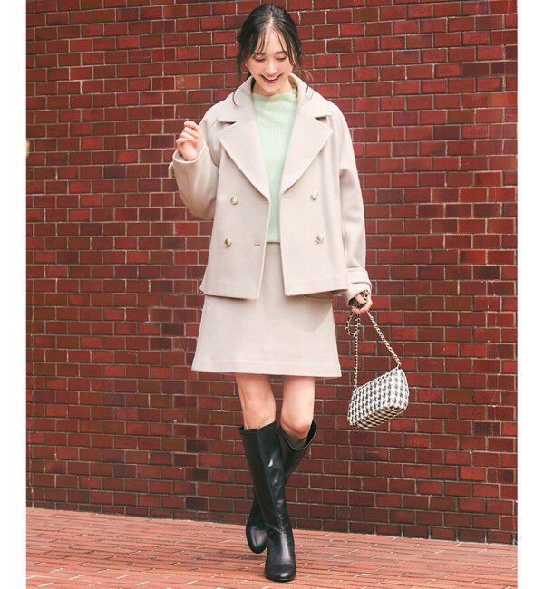 ANY SIS「【セットアップ可】メルトンライク ミニスカート」|スカート|