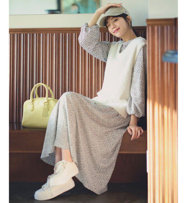 ANY SIS「【2WAY】チャーム付きスクエア ボストンバッグ」|ボストンバッグ|