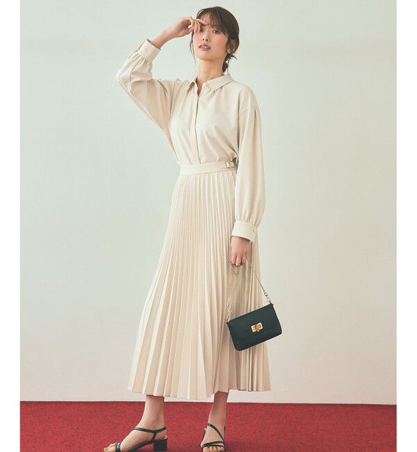 ANY SIS「ウーステッドエステル  プリーツスカート」|スカート|