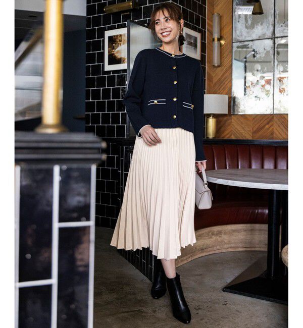 ANY SIS「ウーステッドエステル  プリーツスカート」|スカート|