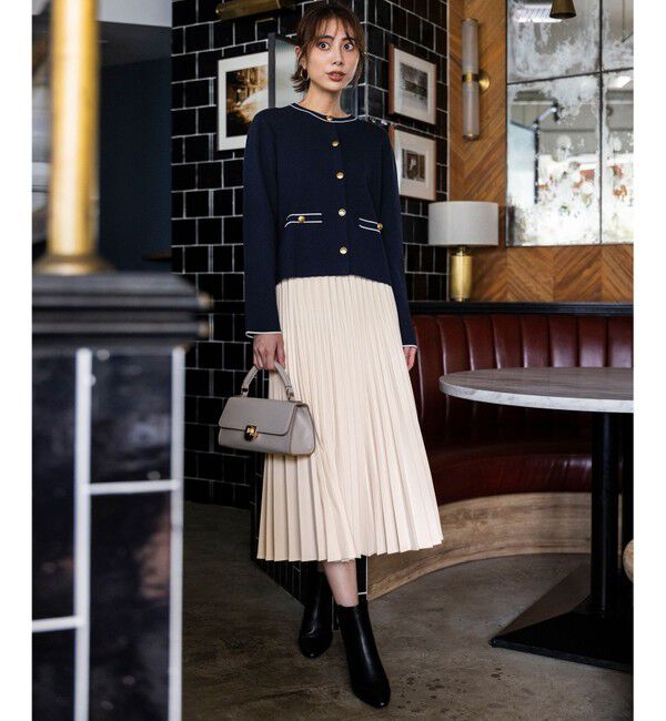 ANY SIS「ウーステッドエステル  プリーツスカート」|スカート|