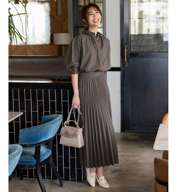 ANY SIS「ウーステッドエステル  プリーツスカート」|スカート|