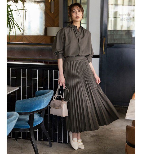 ANY SIS「ウーステッドエステル  プリーツスカート」|スカート|