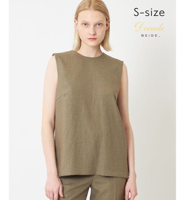 BEIGE,「【S-size】CAROLE / クルーネックブラウス」|シャツ・ブラウス|Khaki&times;Sand