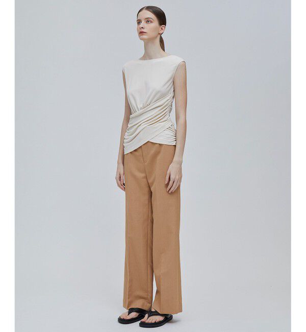 BEIGE,「MELLE / ギャザートップス」|Tシャツ・カットソー|