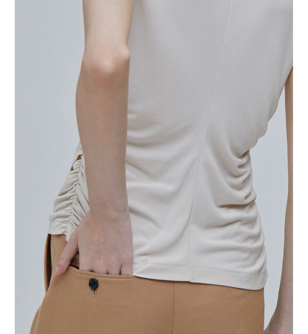 BEIGE,「MELLE / ギャザートップス」|Tシャツ・カットソー|