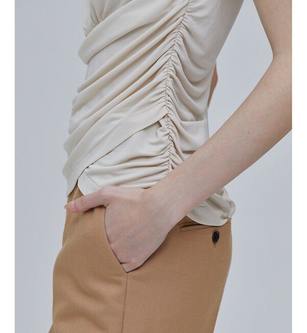 BEIGE,「MELLE / ギャザートップス」|Tシャツ・カットソー|