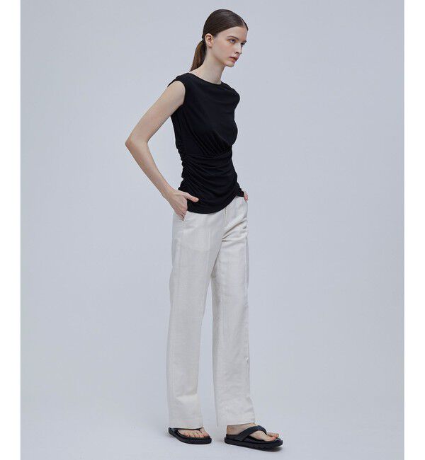 BEIGE,「MELLE / ギャザートップス」|Tシャツ・カットソー|