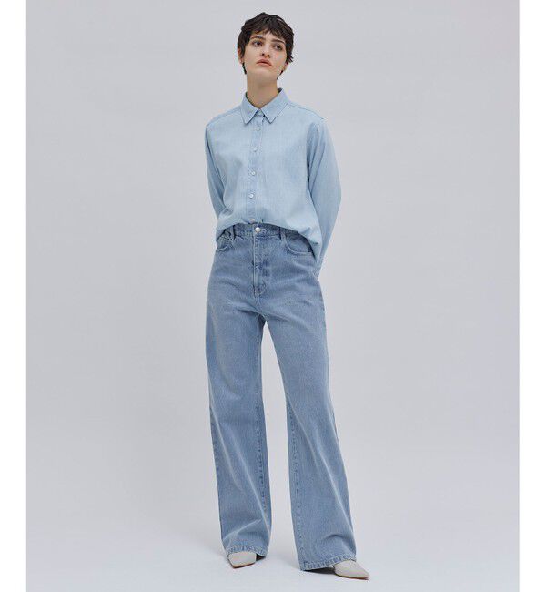 BEIGE,「【洗える】VICTOR / ワイドデニムパンツ」|デニム|