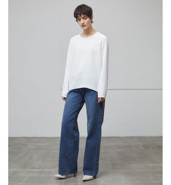 BEIGE,「【洗える】VICTOR / ワイドデニムパンツ」|デニム|