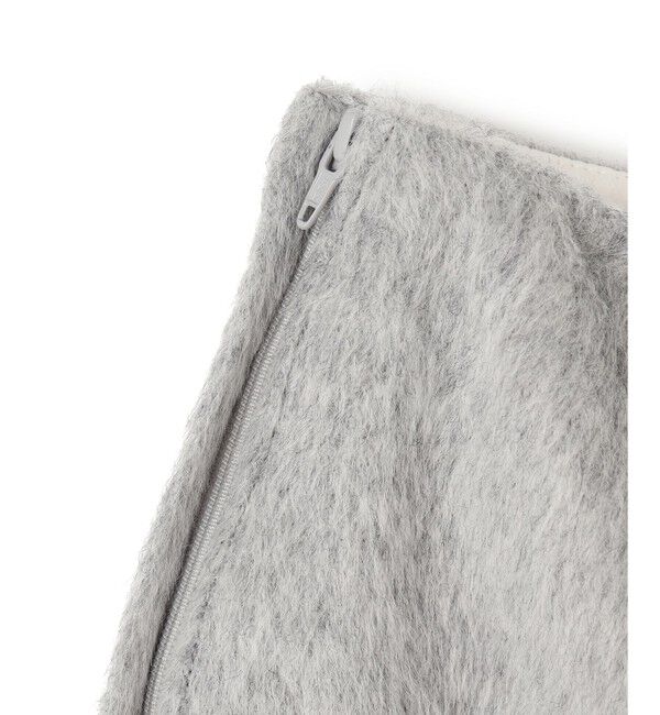 BEIGE,「COURBE / アルパカ混ミニ丈スカート」|スカート|