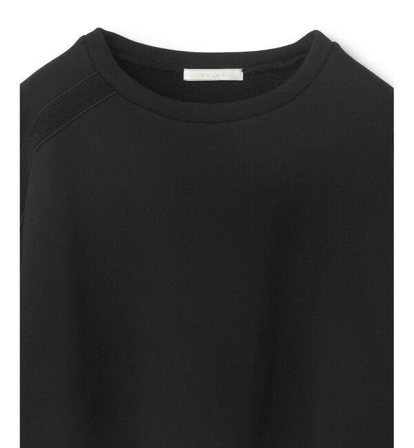 BEIGE,「【BEIGE,ecru/WEB限定・洗える】LOOP BACK / コットンスウェットクロップドトップス」|スウェット・ジャージ|