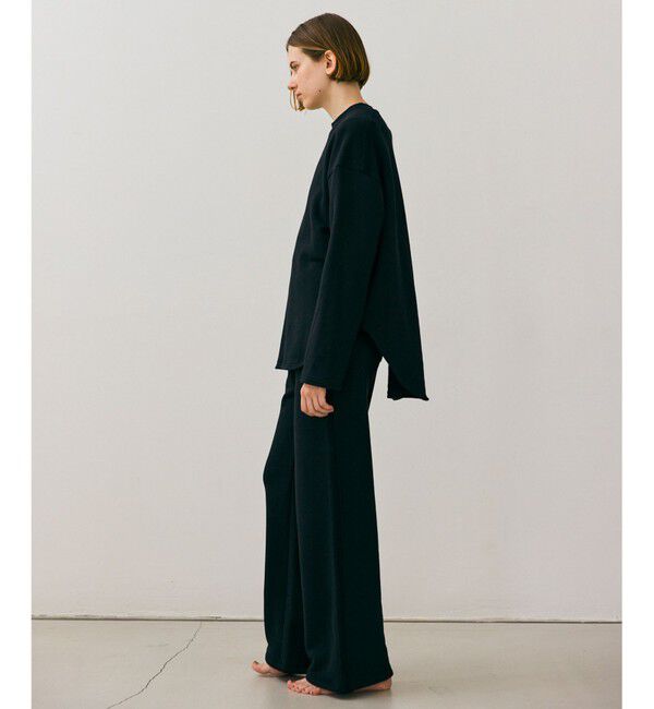 BEIGE,「【BEIGE,ecru/WEB限定・洗える】LOOP BACK / コットンスウェットリブトップス」|スウェット・ジャージ|