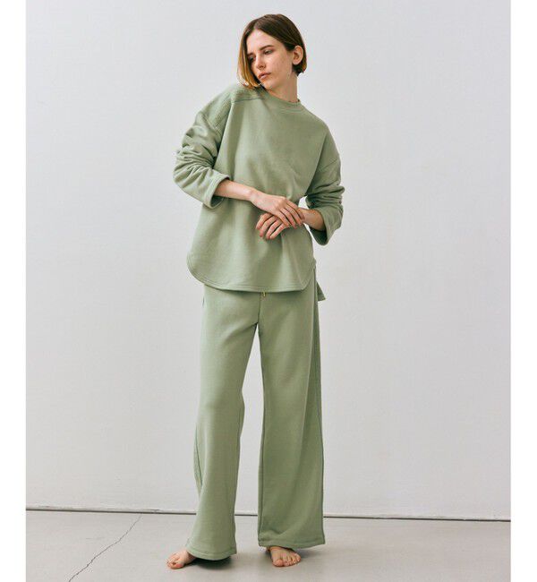 BEIGE,「【BEIGE,ecru/WEB限定・洗える】LOOP BACK / コットンスウェットリブトップス」|スウェット・ジャージ|