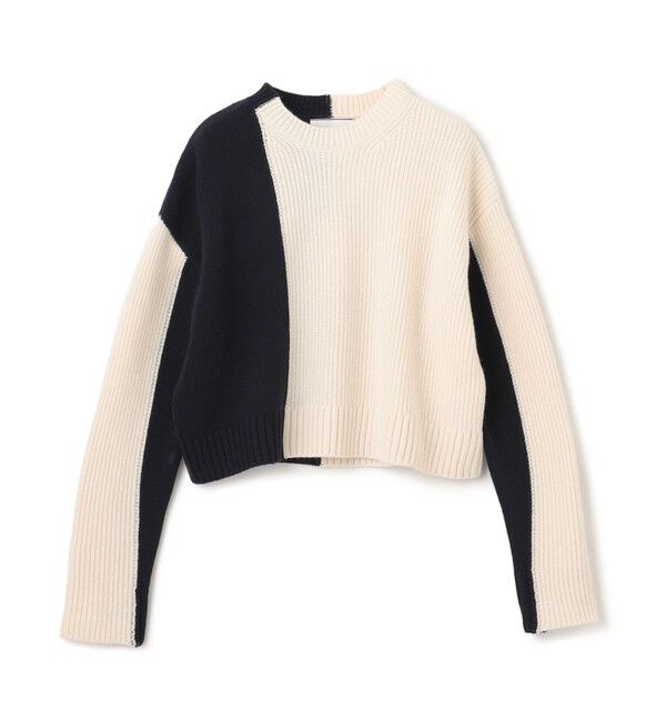 BEIGE,「LAURIERS / ウールカシミヤバイカラーニット」|ニット・セーター|