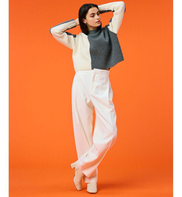 BEIGE,「LAURIERS / ウールカシミヤバイカラーニット」|ニット・セーター|