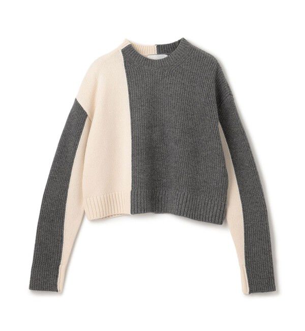 BEIGE,「LAURIERS / ウールカシミヤバイカラーニット」|ニット・セーター|