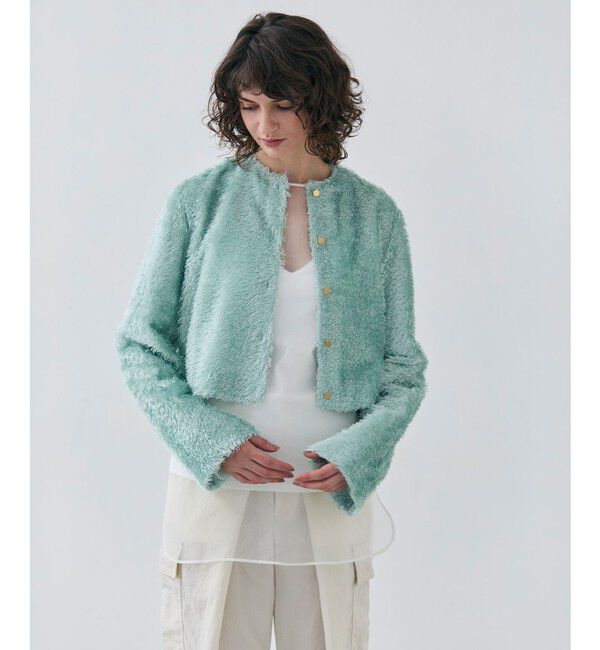 BEIGE,「【GISELe 4月号掲載】KOCHIA / ファージャカードクルーネックブラウス」|ニット・セーター|Sage