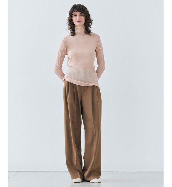 BEIGE,「SORE / コットンシアーハイネックカットソー」|Tシャツ・カットソー|