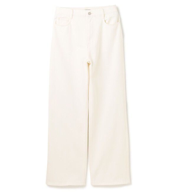 BEIGE,「【洗える・SPRiNG 3月号掲載】FICUS / デニムワイドストレートパンツ」|デニム|