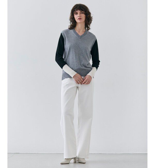 BEIGE,「【洗える・SPRiNG 3月号掲載】FICUS / デニムワイドストレートパンツ」|デニム|